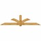 Ekena Millwork Redmond Rough Sawn Timber Gable Bracket, Western Red Cedar, 108"W x 27"H x 4"D x 6"F, 6/12 Pitch GBW108X27X0406RED00RWR - alternate 1